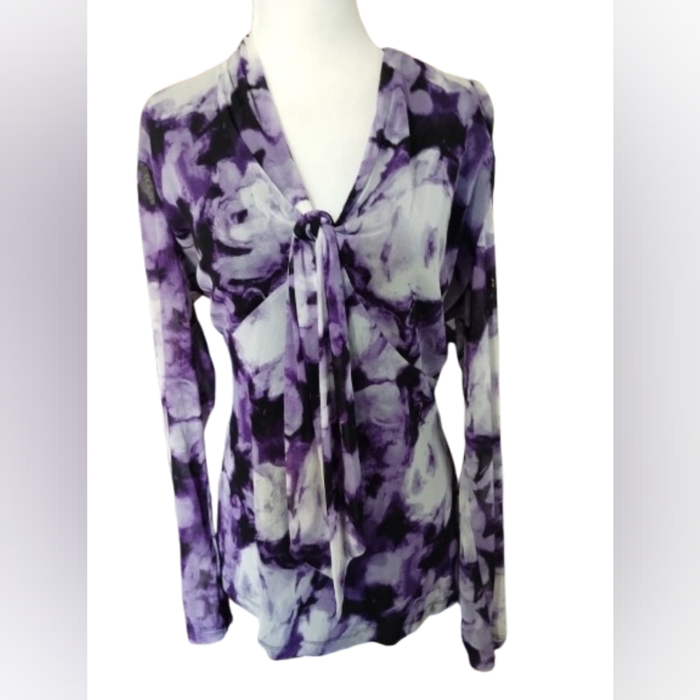NWT Alfani Women's Purple Long Sleeve Fully Lined, Large